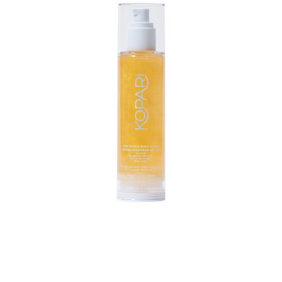 Kopari Beauty Sun Shield Body Glow In Gold SPF 50 New in Bottle Suncreen - Picture 13 of 13